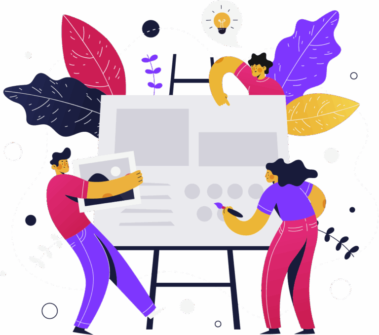Equipo trabajando en soluciones digitales para empresas